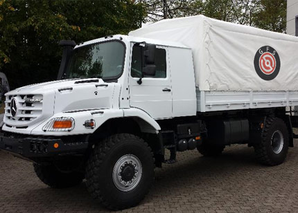 Mercedes Zetros 4x4 (o 6x6) con plataformas personalizadas para respuesta a desastres, departamentos de bomberos, etc.